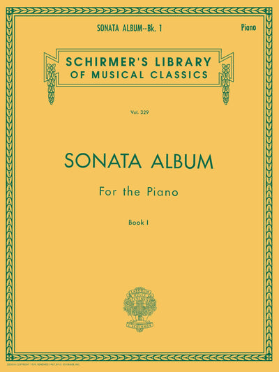 Sonata Album for the Piano - Book 1 Schirmer Library of Classics Volume 329 Piano Sonata Sheet Music Collection with Haydn Mozart Beethoven Late Intermediate Classical Piano Songbook for Study