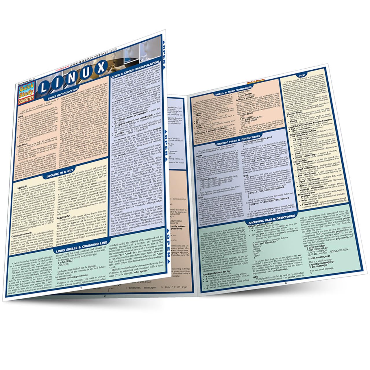 Linux: a QuickStudy Laminated Reference Guide (Quick Study Computer)