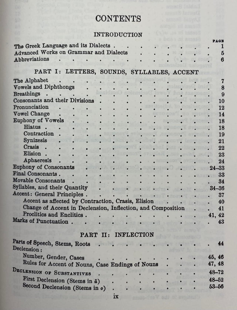 Greek Grammar — back cover