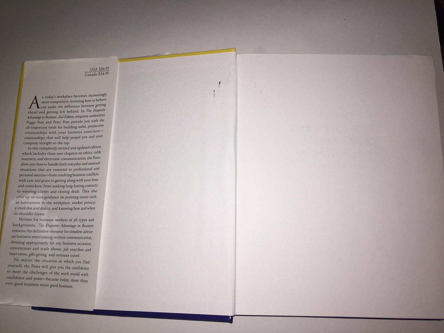 Emily Post's The Etiquette Advantage in Business: Personal Skills for Professional Success, Second Edition