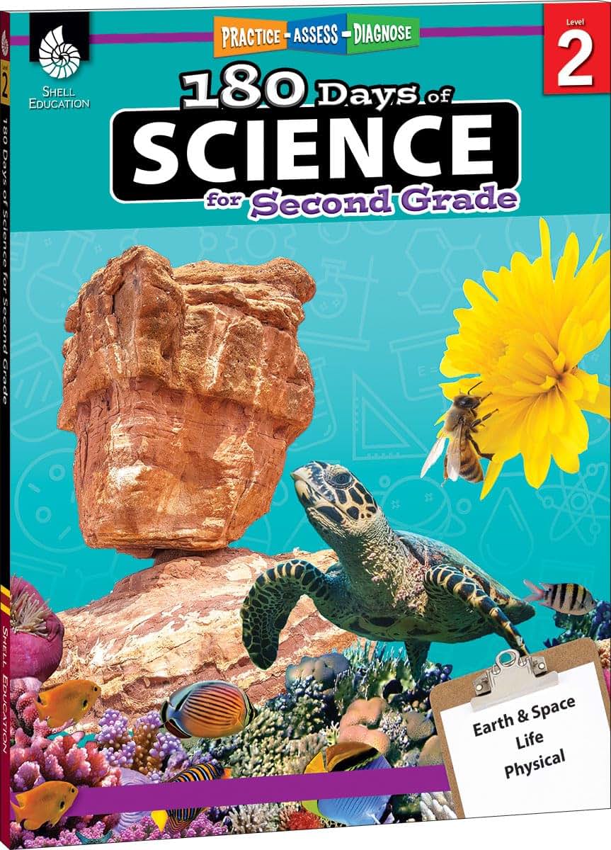 180 Days: Science, Earth and Space Science for 2nd Grade Practice Workbook for Classroom and Home, Cool and Fun Practice Created by Teachers (180 Days of Practice)