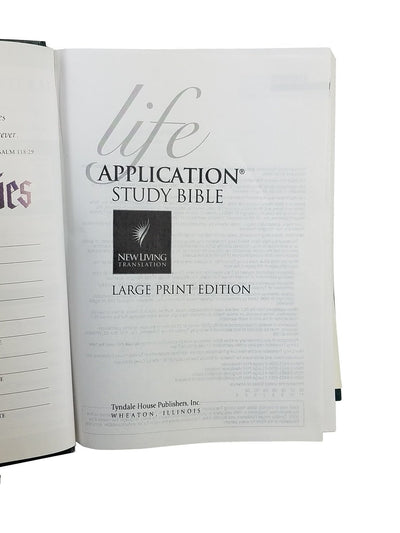 Life Application Study Bible Large Print NLT1 (New Living T)