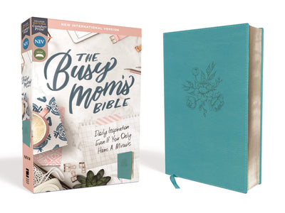 NIV, The Busy Mom's Bible, Leathersoft, Teal, Red Letter