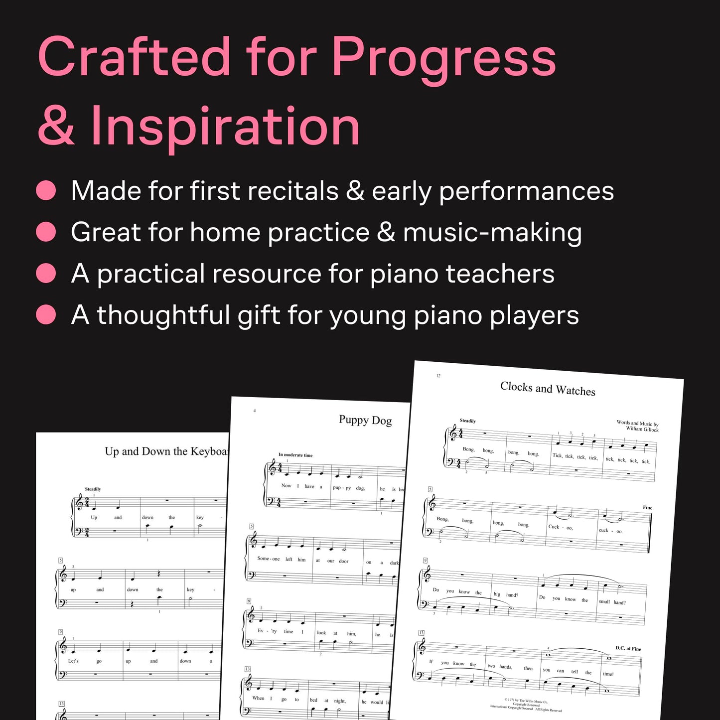 Accent on Solos -Level One (Book 1) Early Elementary Piano Sheet Music Book for Students Progressive Piano Solos with Lyrics for Learning Practice Lessons Recitals and Skill Development