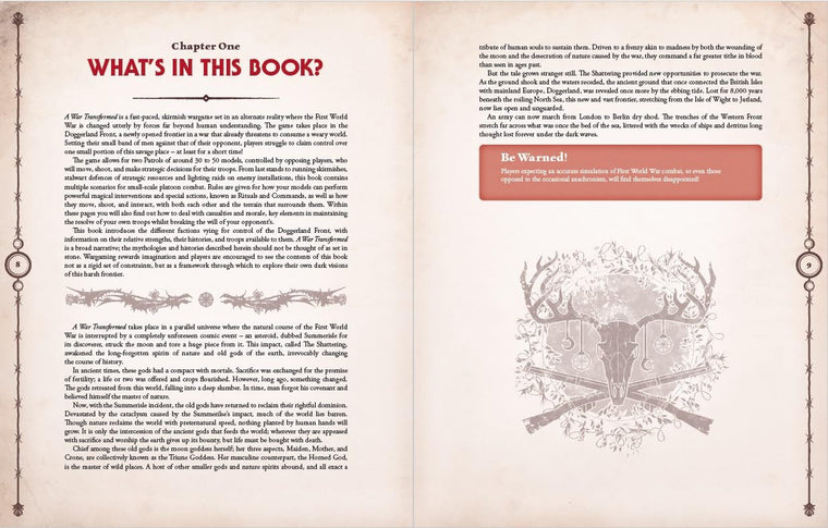 A War Transformed: WWI on the Doggerland Front: A Wargame — back cover