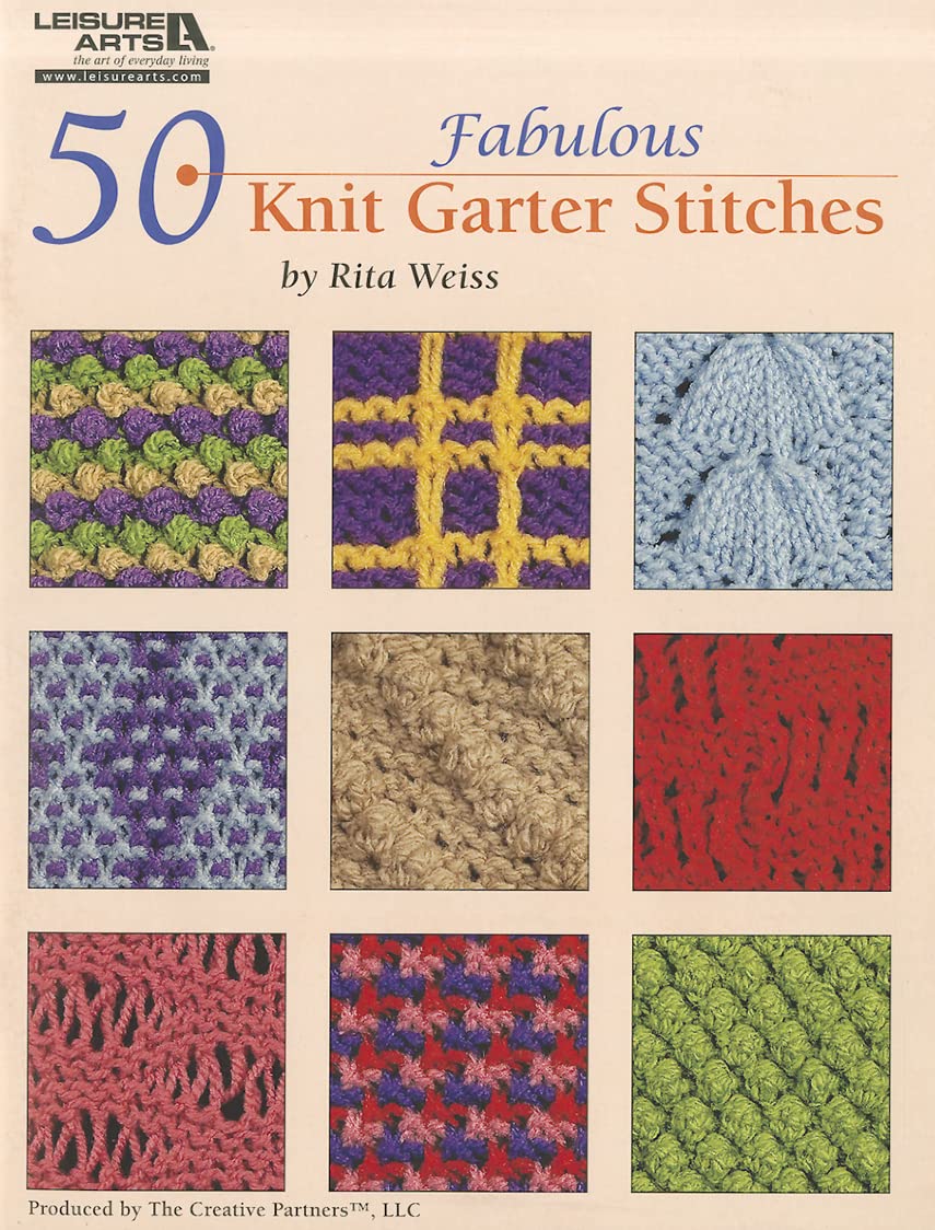 50 Fabulous Knit Garter Stitches by Weiss, Rita