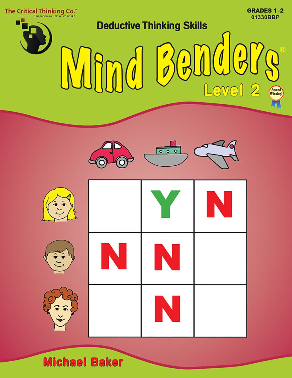 Mind Benders Level 2 Workbook - Deductive Thinking Skills Puzzles (Grades 1-2)
