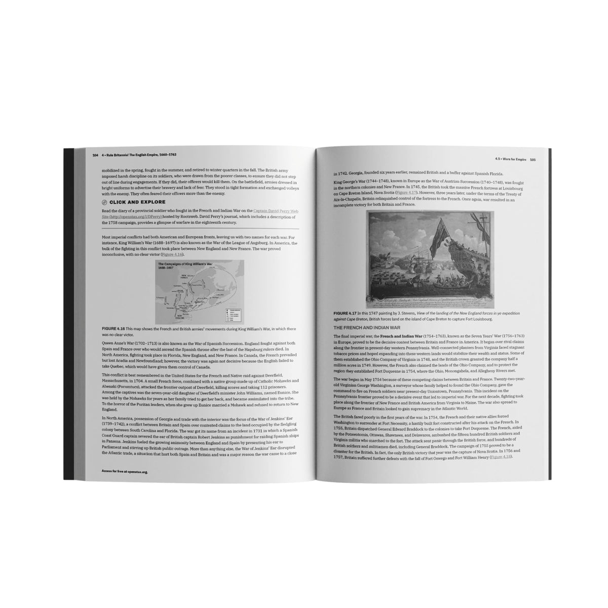 U.S. History by OpenStax (paperback version, B&W) (Volume 1&2)