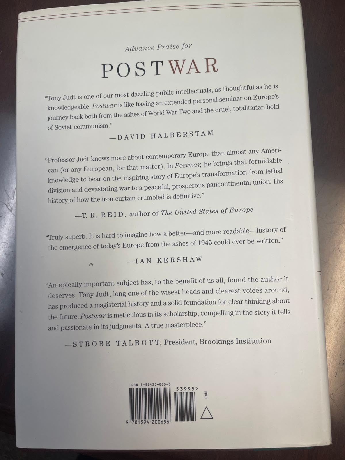 Postwar: A History of Europe Since 1945
