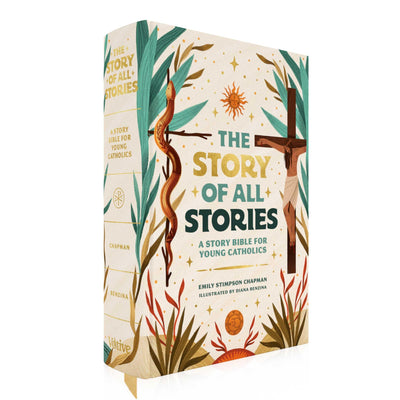 The Story of All Stories: A Story Bible for Young Catholics (Ages 7-13) - Catholic Childrens Bible Storybook for Learning Scripture, Catholic Faith ... from Saints, Popes, and Church Fathers