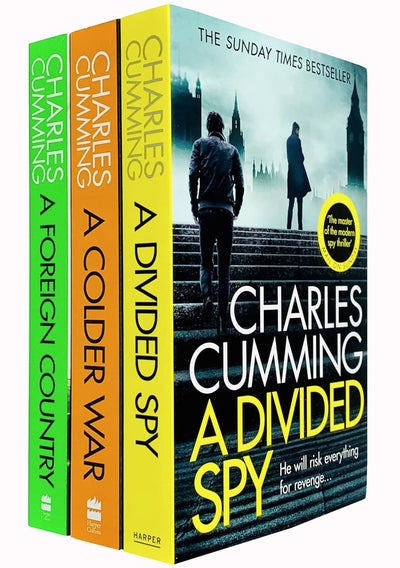Thomas Kell Spy Thriller Series Collection 3 Books Set By Charles Cumming (A Foreign Country, A Colder War & A Divided Spy)