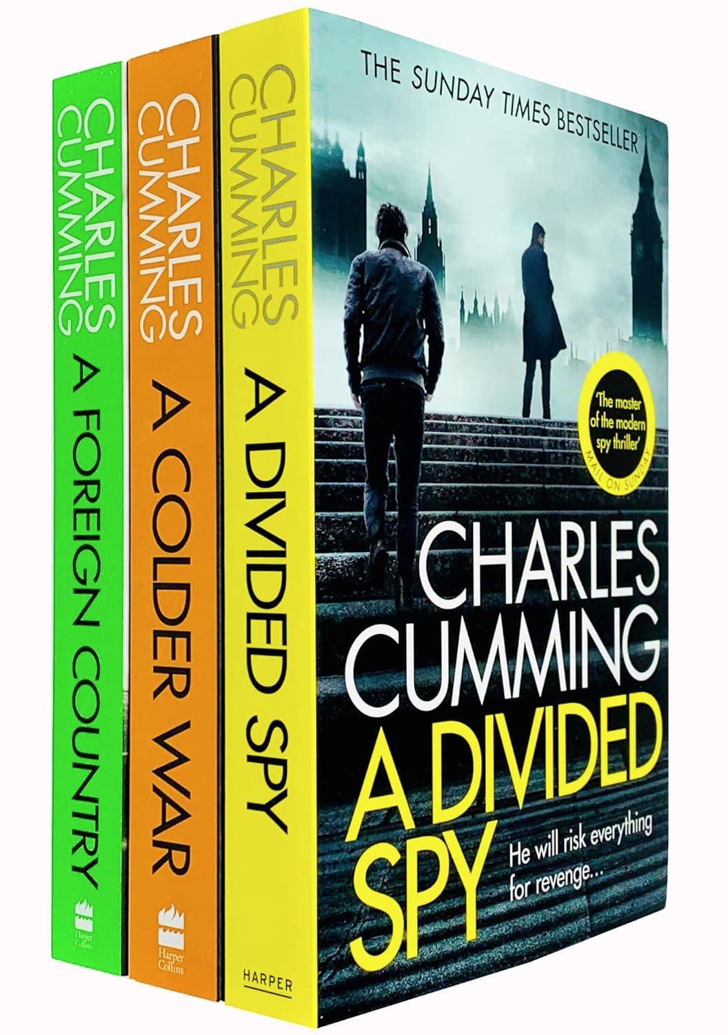 Thomas Kell Spy Thriller Series Collection 3 Books Set By Charles Cumming (A Foreign Country, A Colder War & A Divided Spy)