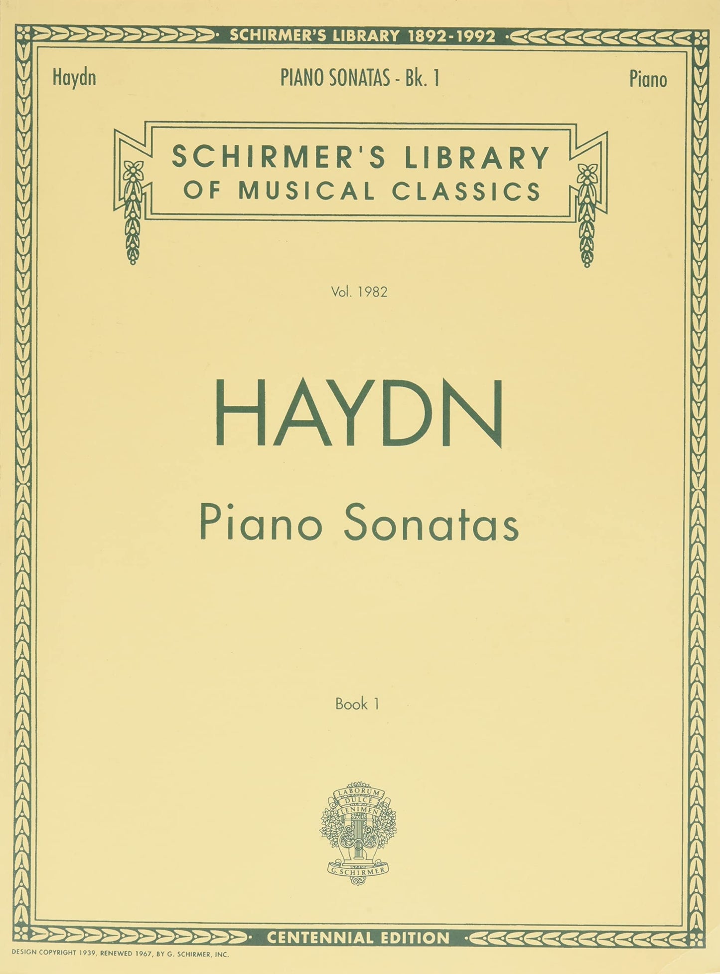 Piano Sonatas - Book 1: Schirmer Library of Classics Volume 1982 Piano Solo (Schirmer's Library of Musical Classics)