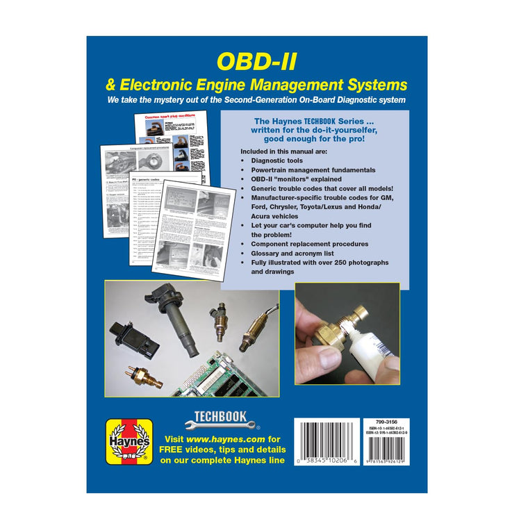 OBD-II & Electronic Engine Management Systems (96-on) Haynes TECHBOOK — back cover