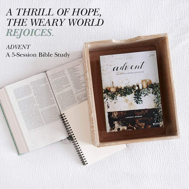 Advent - Bible Study Book: The Weary World Rejoices — back cover