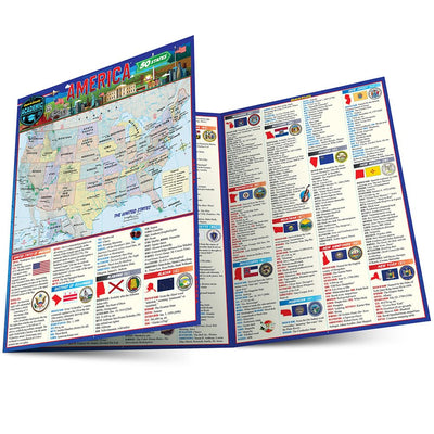 America - The 50 States: a QuickStudy Laminated Reference Guide