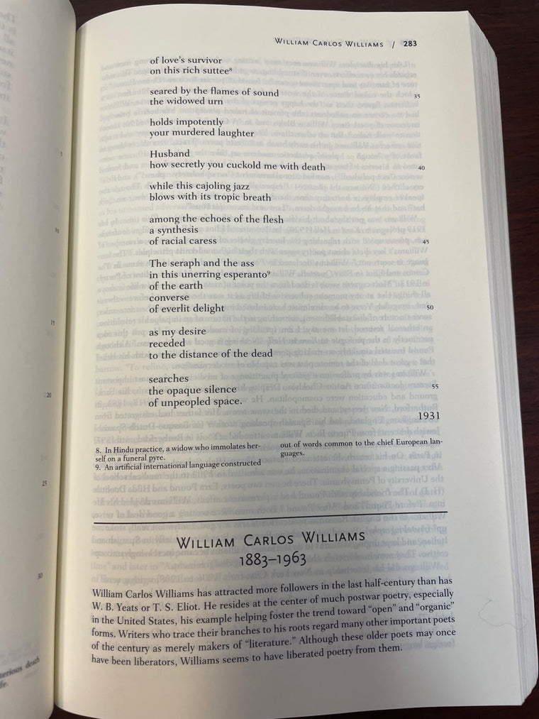 The Norton Anthology of Modern and Contemporary Poetry (001) — back cover