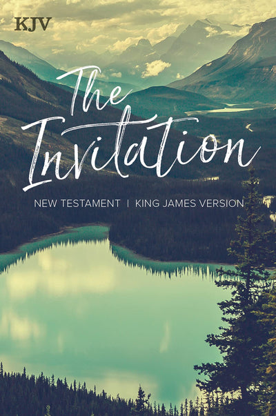 KJV The Invitation New Testament, Black Letter, Pure Cambridge Text Gospel Presentation, Evangelism, Outreach, New Believer, Economy, Easy-to-Read Bible MCM Type