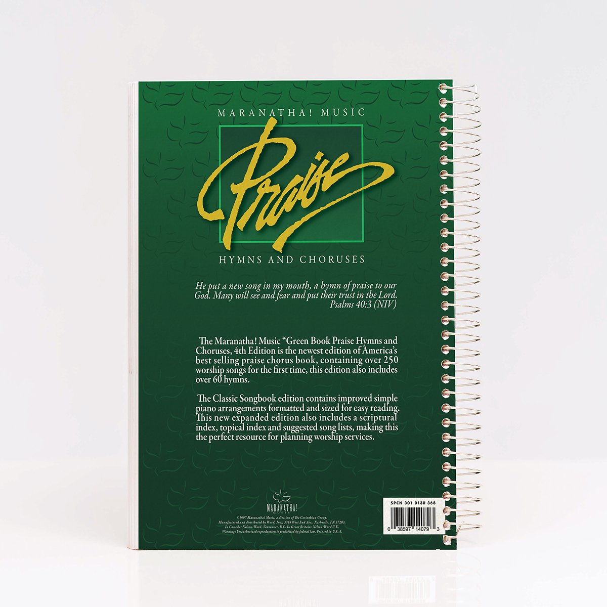 Maranatha! Music Praise Hymns and Choruses Classic Songbook Expanded 4th Edition Words and Music