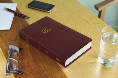 NIV Gift and Award Bible Leather-Look Burgundy Red Letter