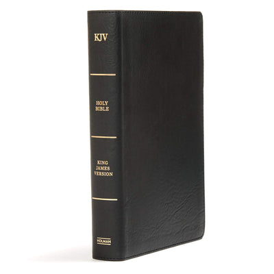 KJV Large Print Personal Size Reference Bible, Black Leathertouch, Red Letter, Pure Cambridge Text, Presentation Page, Cross-References, Full-Color Maps, Easy-to-Read Bible MCM Type
