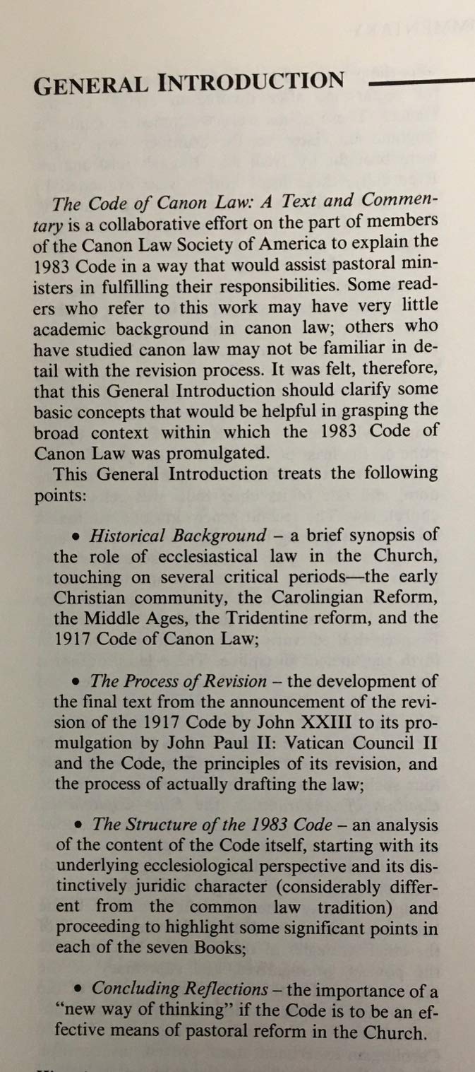 The Code of Canon Law: A Text and Commentary