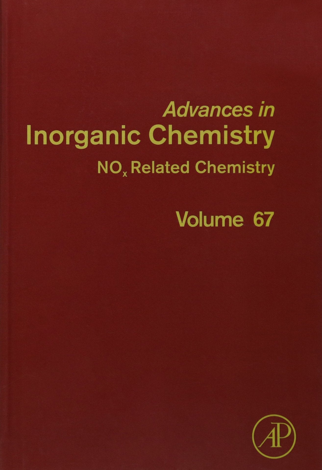 NOx Related Chemistry (Volume 67) (Advances in Inorganic Chemistry, Volume 67)