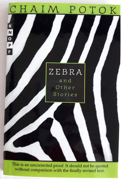 Zebra and Other Stories by Potok, Chaim