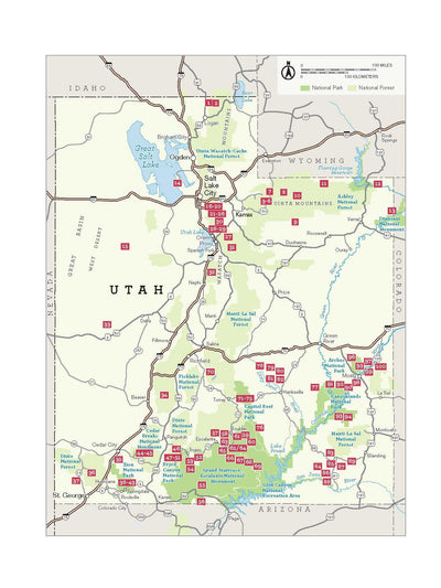 100 Classic Hikes Utah: National Parks and Monuments / National Wilderness and Recreation Areas / State Parks / Uintas / Wasatch
