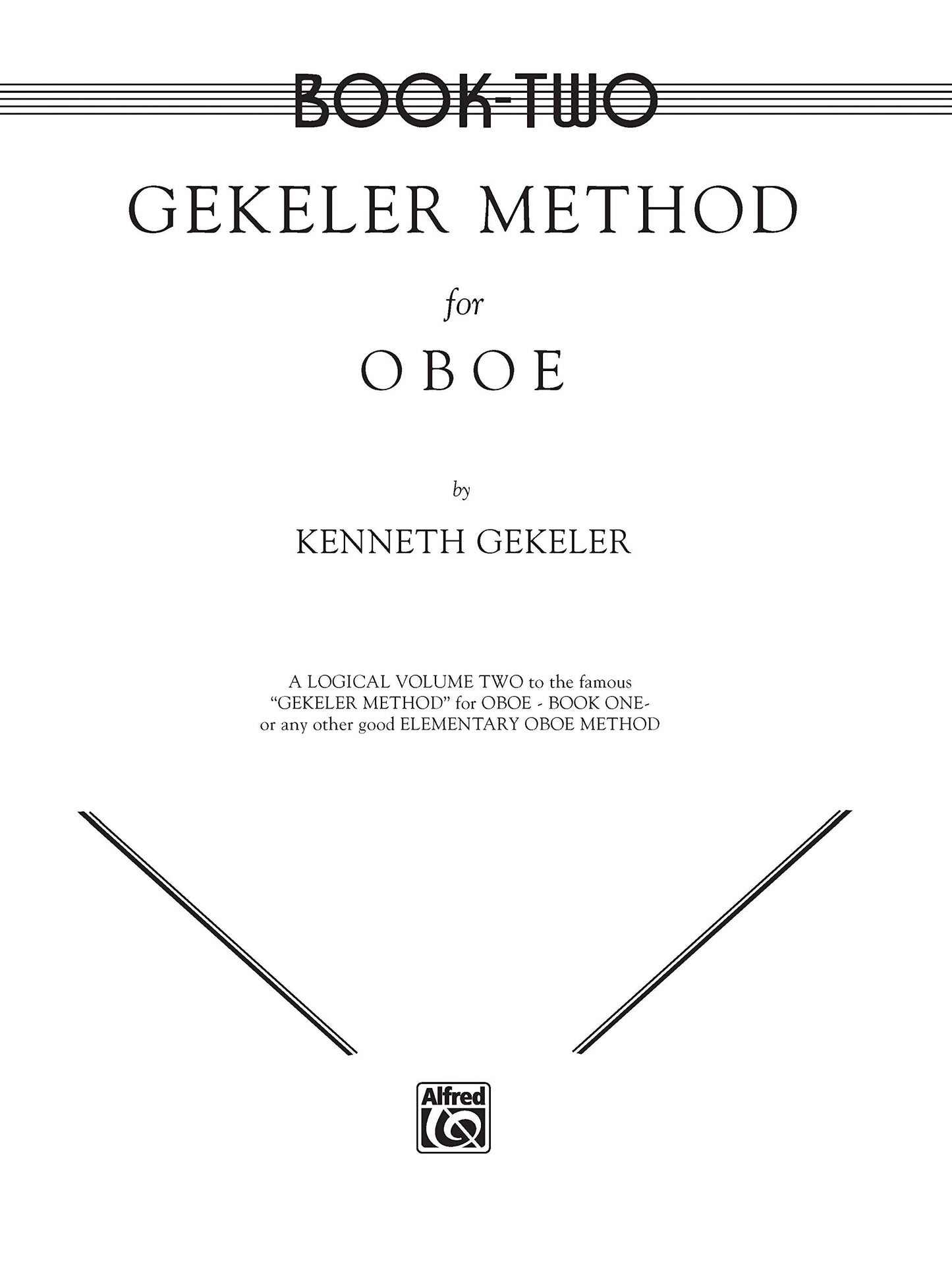 Gekeler Method for Oboe ~ Book Two