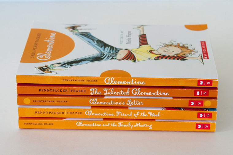Sara Pennypacker CLEMENTINE Series SET , Books 1-5 (#1 - Clementine #2 - The Talented Clementine #3 - Clementine's Letter #4 - Clementine: Friend of the Week #5 - Clementine and the Family Meeting) — back cover
