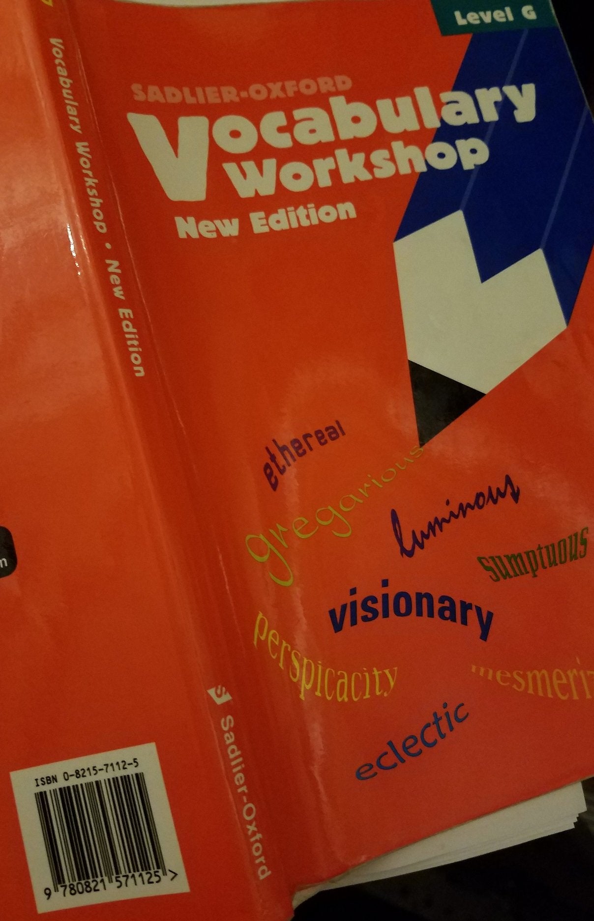 Vocabulary Workshop Level G Student 2005