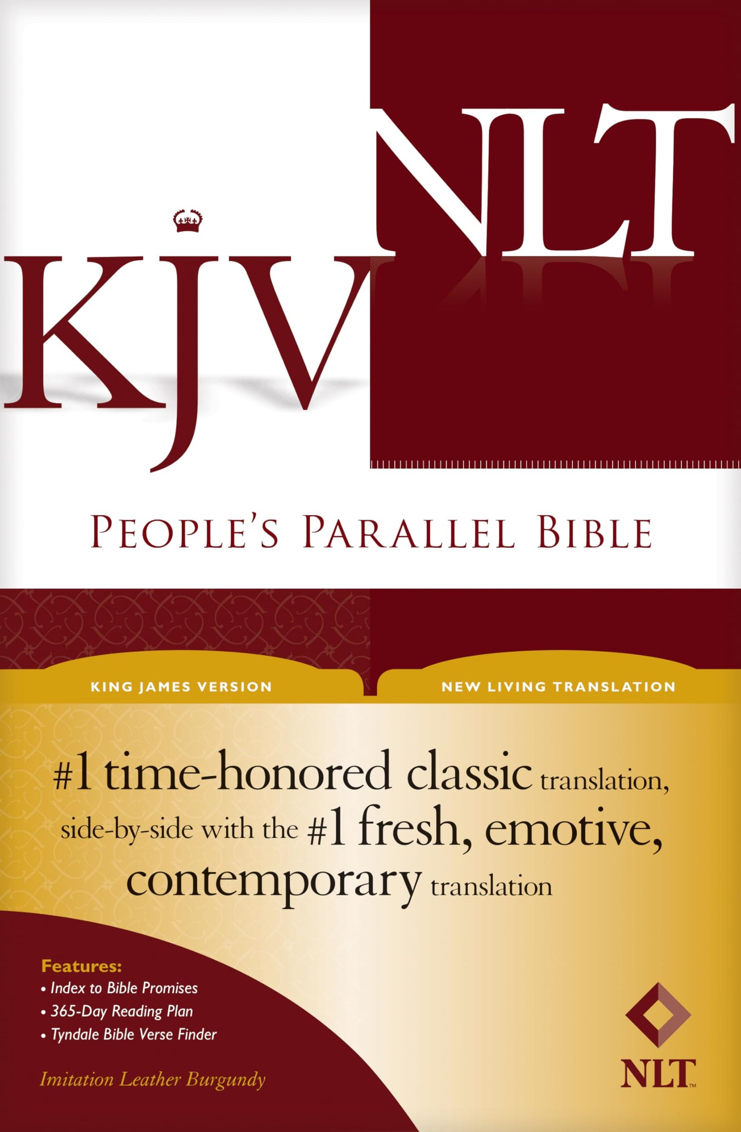 People's Parallel Bible KJV/NLT (Imitation Leather, Burgundy/maroon)