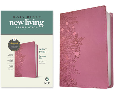 NLT Personal Size Giant Print Bible, Filament Enabled (LeatherLike, Peony Pink, Red Letter): Includes Free Access to the Filament Bible App Delivering ... Notes, Devotionals, Worship Music, and Video