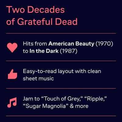 Grateful Dead The Definitive Collection Piano, Vocal, and Guitar Sheet Music 54 Iconic Songs from the Legendary Jam Band Hal Leonard Artist Songbook