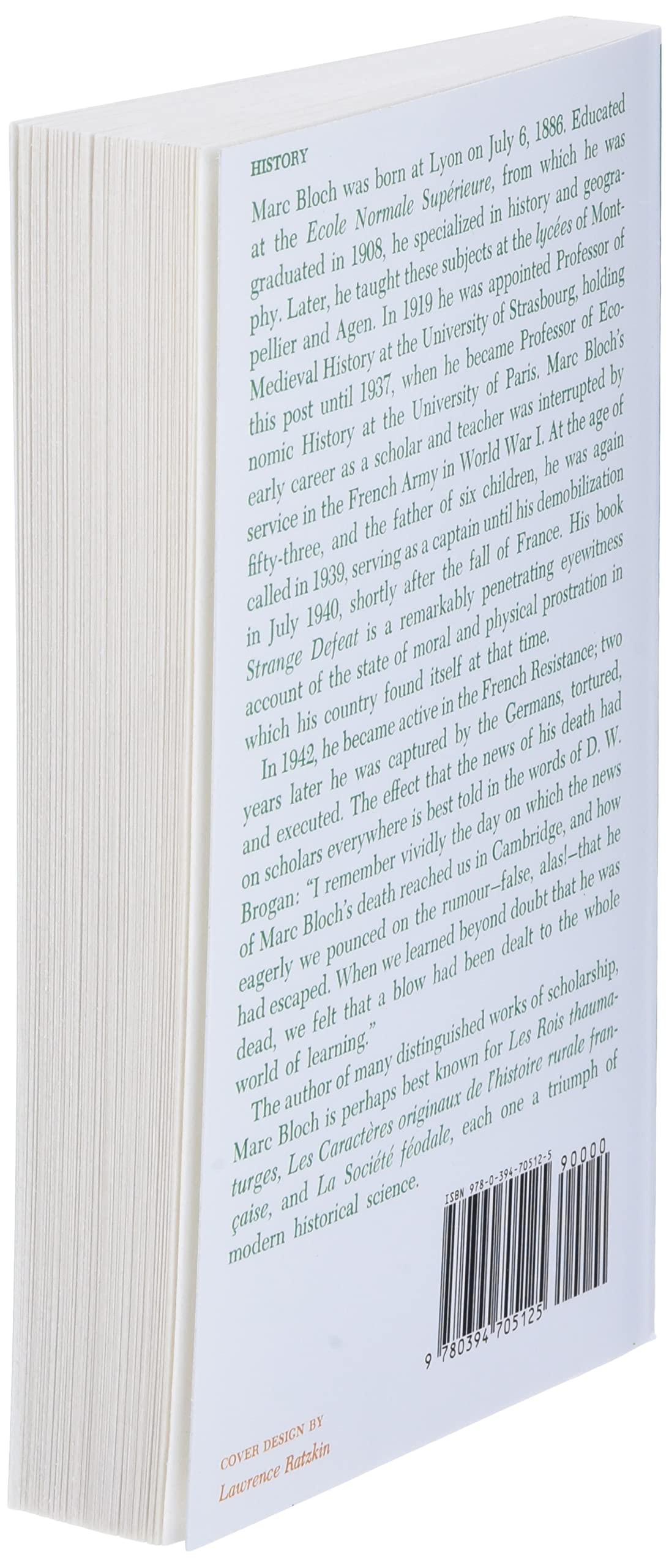 The Historian's Craft: Reflections on the Nature and Uses of History and the Techniques and Methods of Those Who Write It.