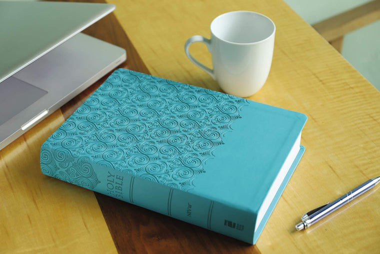 NIV, Super Giant Print Reference Bible (Font Size: 16.5-point), Leathersoft, Teal, Red Letter, Comfort Print — back cover