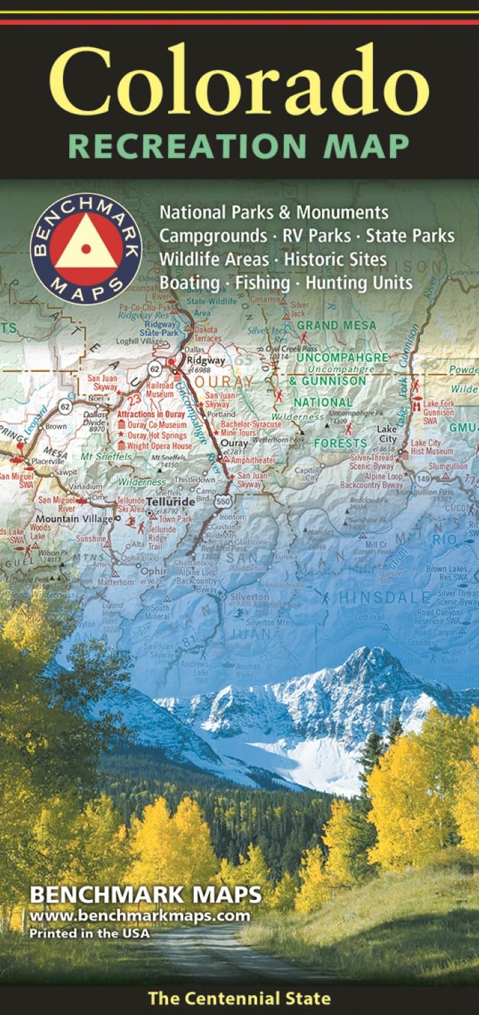 Colorado, The Centennial State, Recreation Map, 2024 Edition