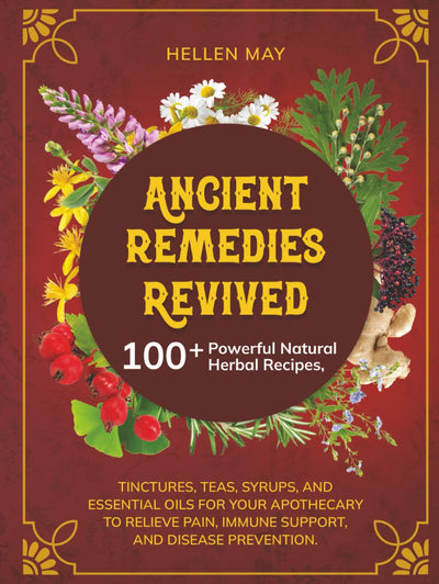 Ancient Remedies Revived: 100+ Powerful Natural Herbal Recipes, Tinctures, Teas, Syrups, and Essential Oils for Your Apothecary to Relieve Pain, Immune Support, and Disease Prevention.