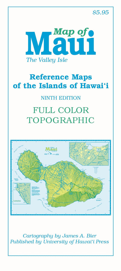 Map of Maui: The Valley Isle (Reference Maps of the Islands of Hawaii)