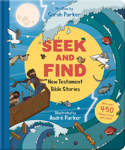 Seek and Find: New Testament Bible Stories: With Over 450 Things to Find and Count! (Fun interactive Christian book to gift kids ages 2-5, Christmas gift)