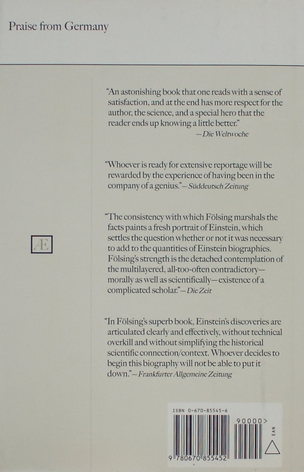 Albert Einstein: A Biography by Folsing, Albrecht