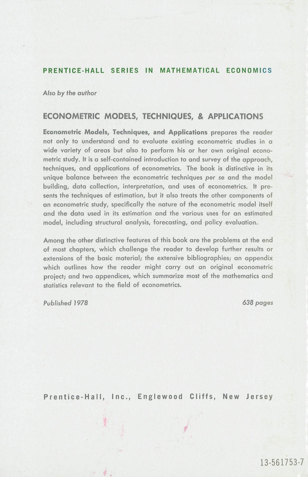 Mathematical Optimization and Economic Theory by Intriligato