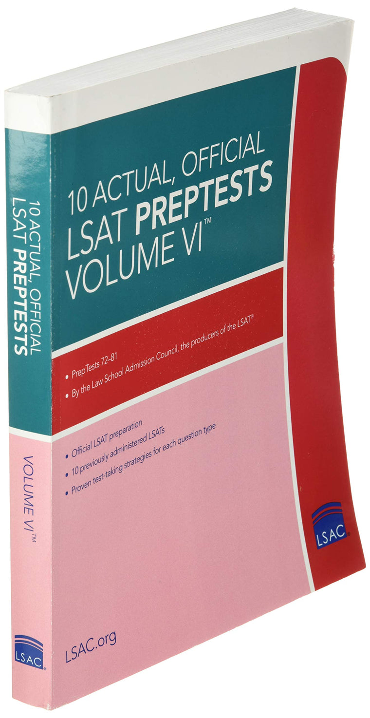 10 Actual, Official LSAT Preptests (6) (Lsat Series) — back cover