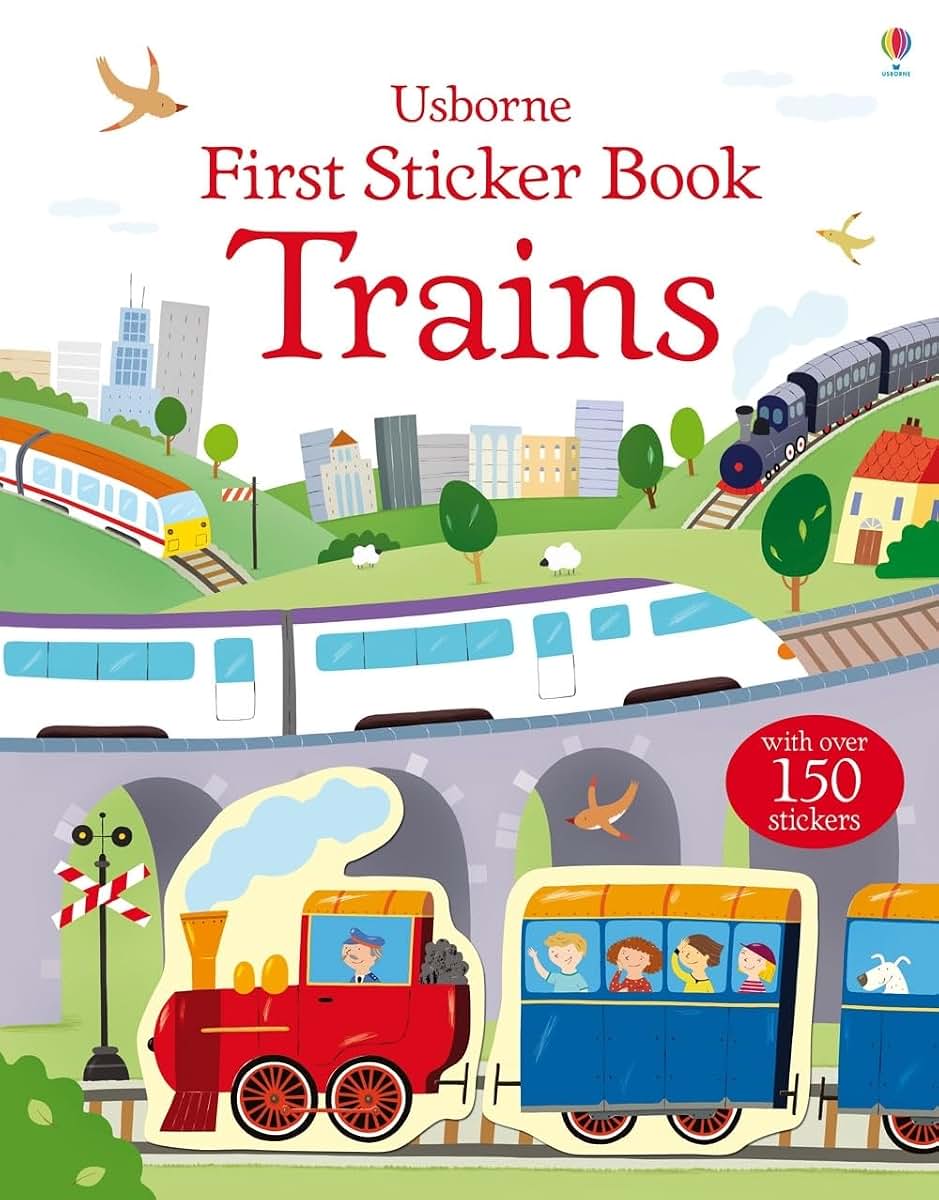 First Sticker Book Trains: Interactive Activities with 150+ Railway Stickers for Children (Ages 3-5)