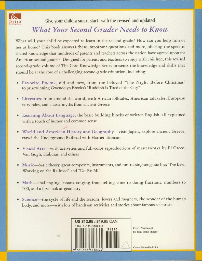 What Your Second Grader Needs to Know: Fundamentals of a Good Second-Grade Education Revised (Core Knowledge Series)