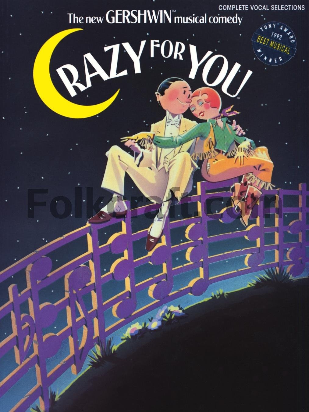 Crazy for You: Vocal Selections Piano, Vocal and Guitar Chor