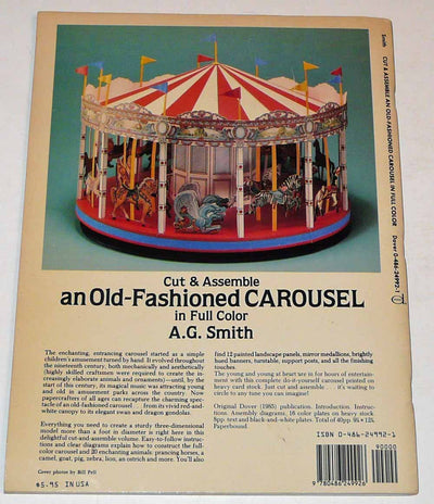 Cut & Assemble an Old-Fashioned Carousel in Full Color by Sm