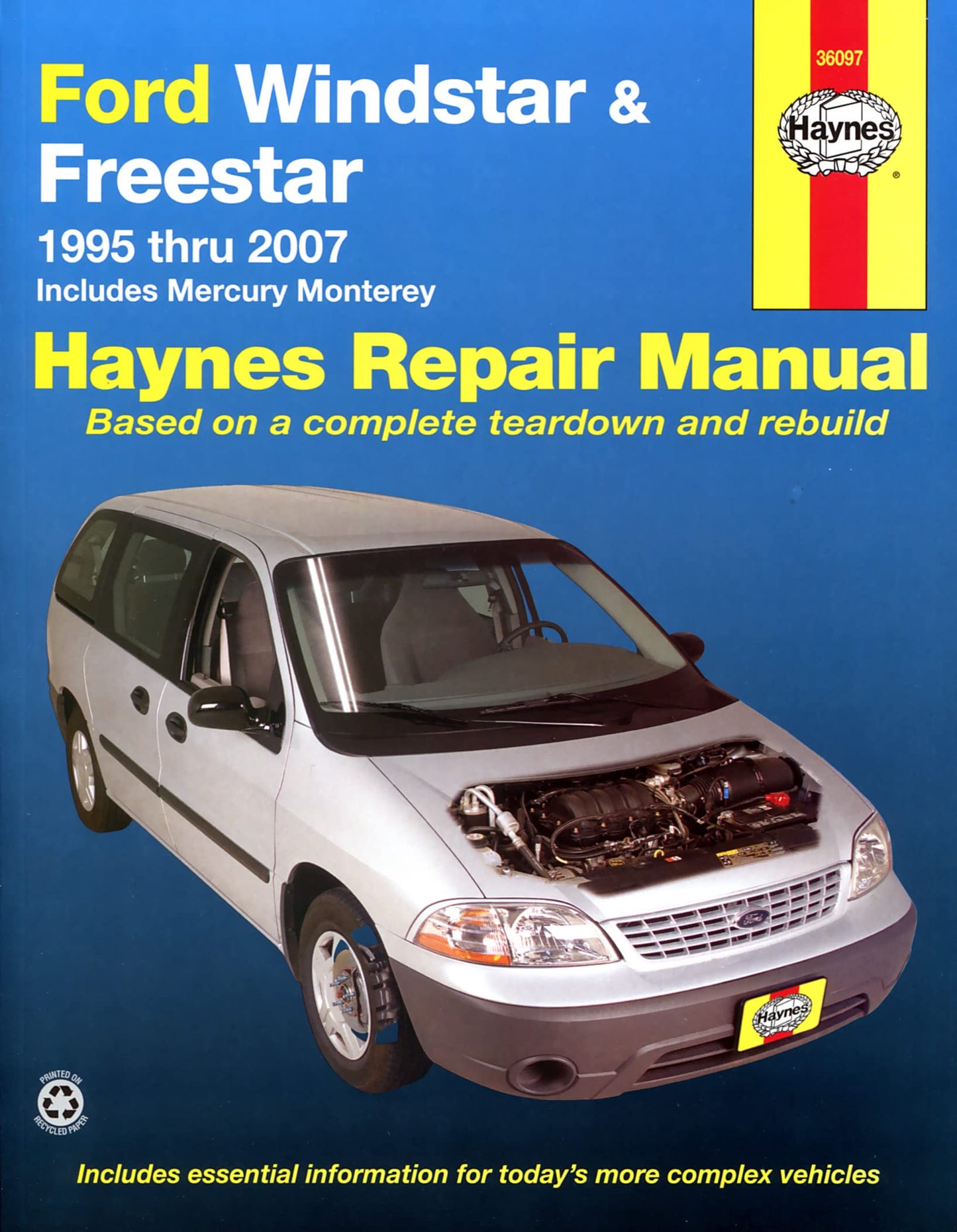 Ford Windstar (95-03) & Freestar & Mercury Monterey (04-07) Haynes (Paperback)