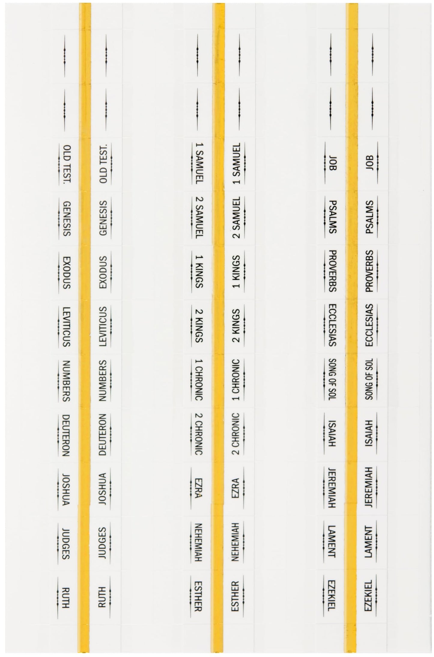 Bible Tab Stickers (Set of 99 Tabs)